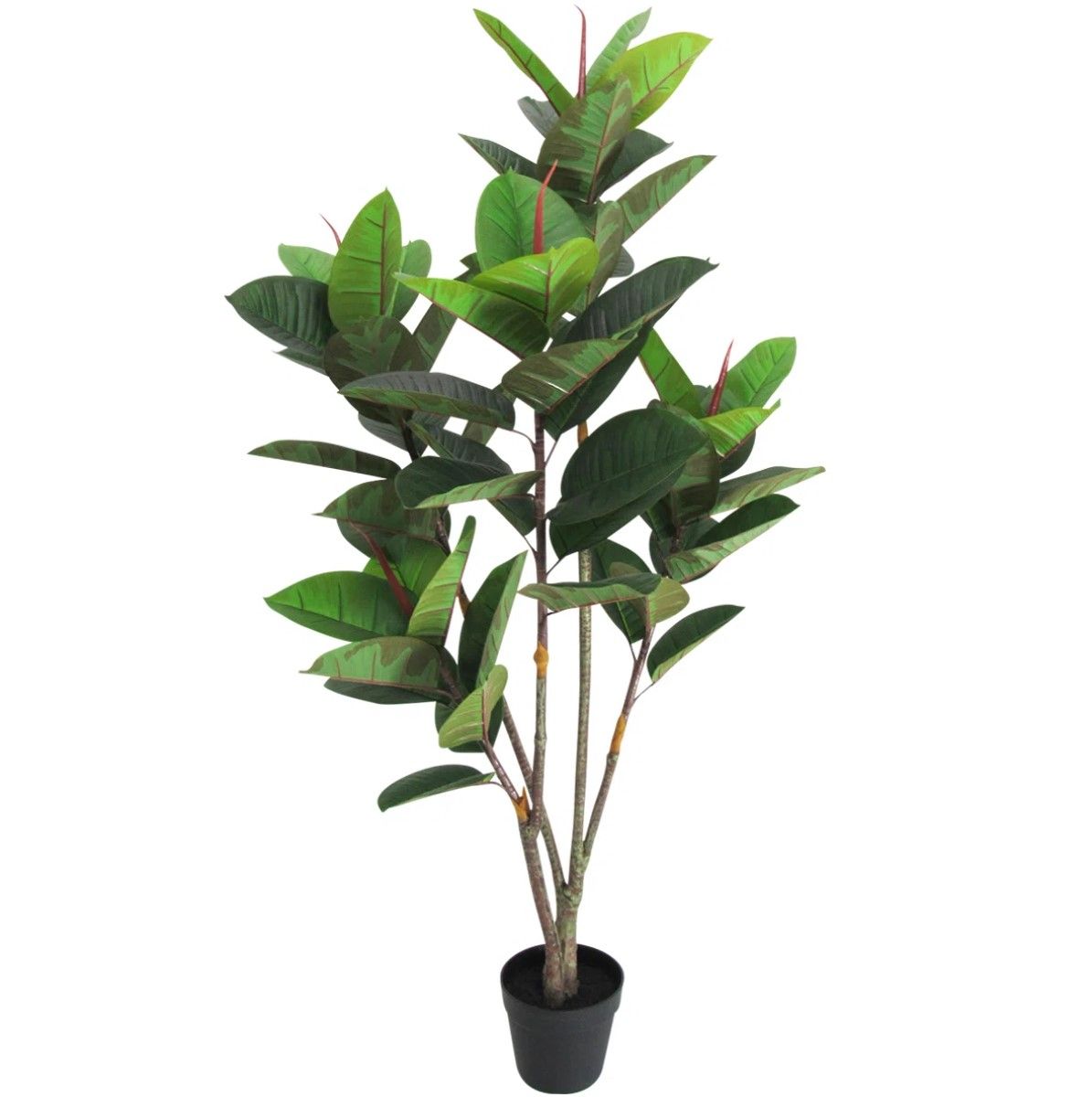 Artificial Rubber Plant Tree in Pot | Spacejoy