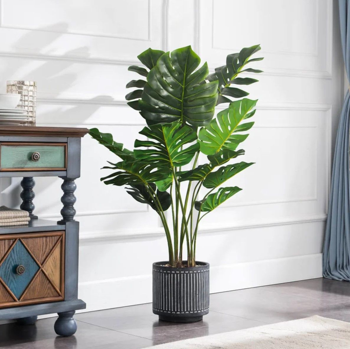 Faux Philodendron Tree in Pot thumbnail 3