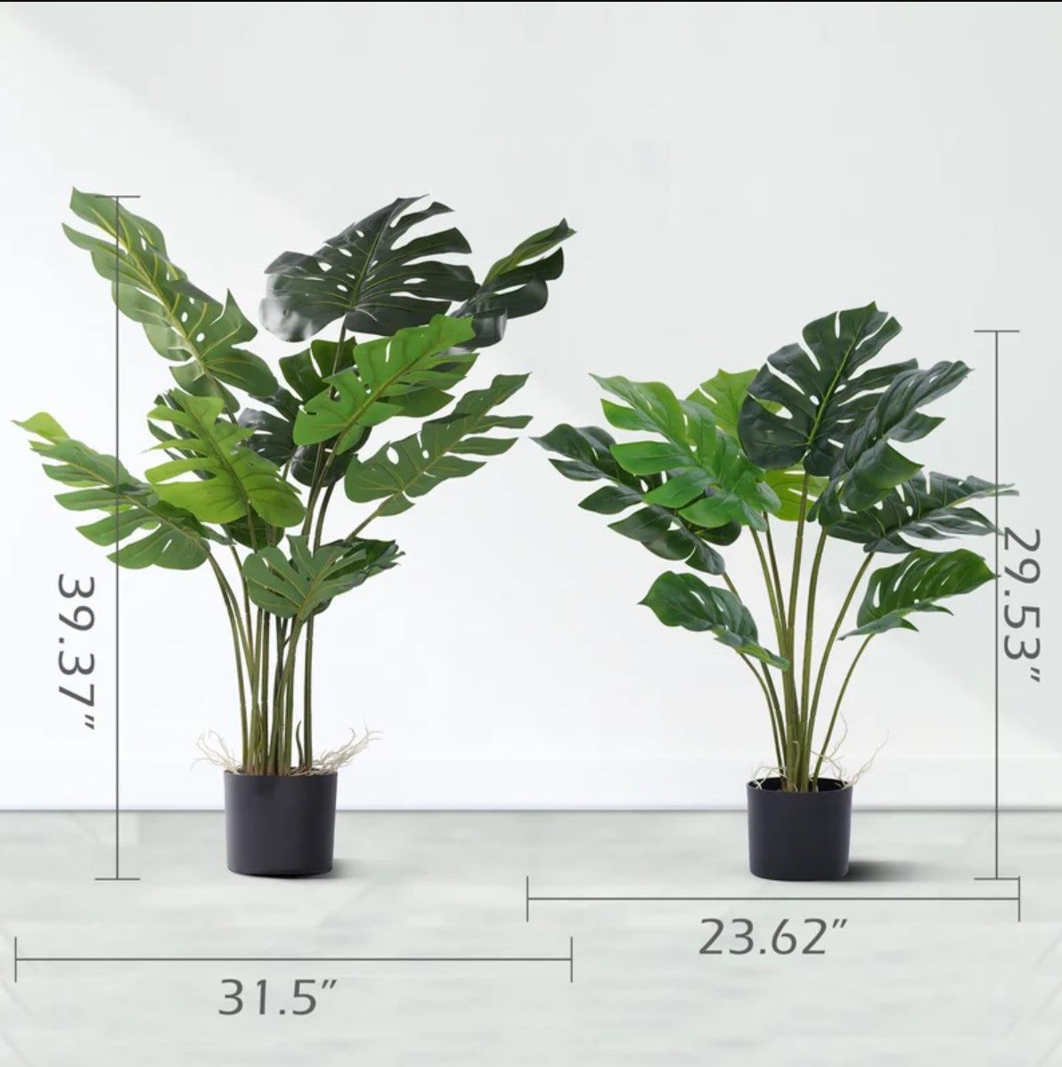 Faux Philodendron Tree in Pot thumbnail 4