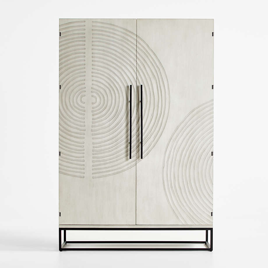 Circulus Dove White Wood Storage Cabinet thumbnail 3