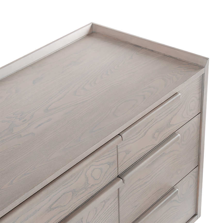 Tate Stone Grey Wood 9-Drawer Dresser thumbnail 3
