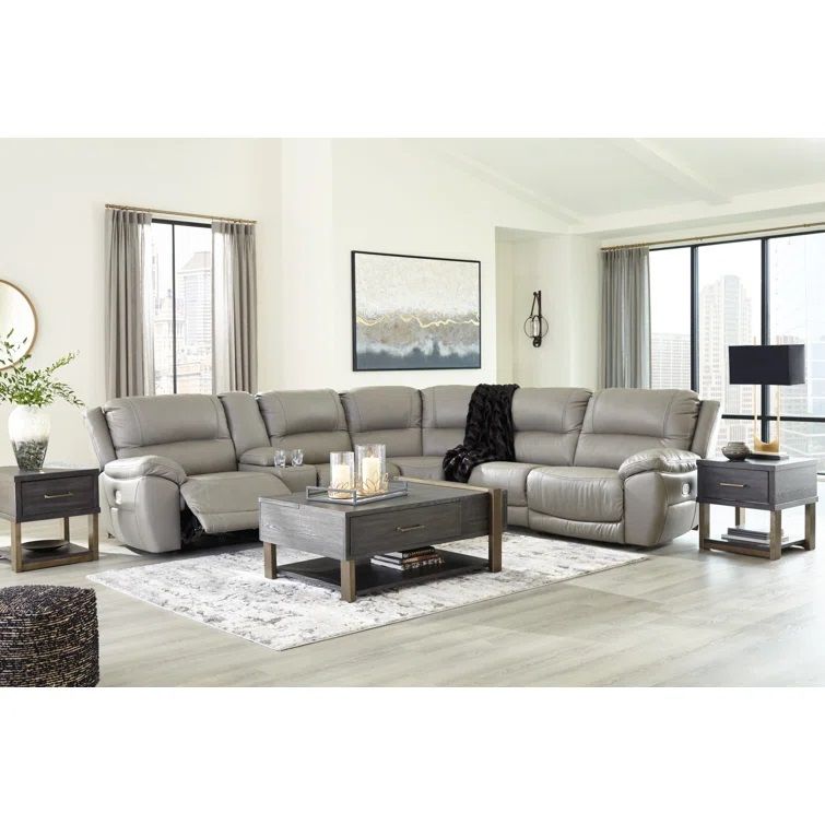 Dunleith 6 Piece Upholstered Reclining Sectional thumbnail 2