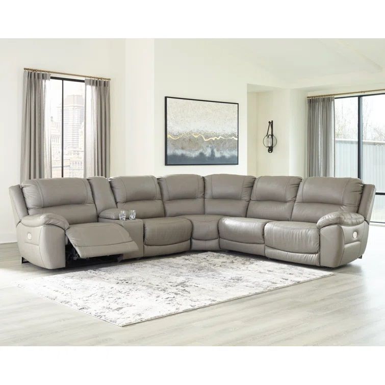 Dunleith 6 Piece Upholstered Reclining Sectional thumbnail 3