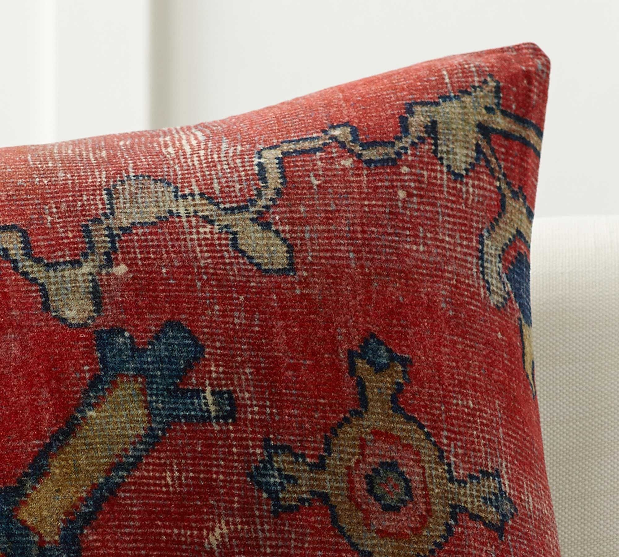 Dara Velvet Throw Pillow thumbnail 3