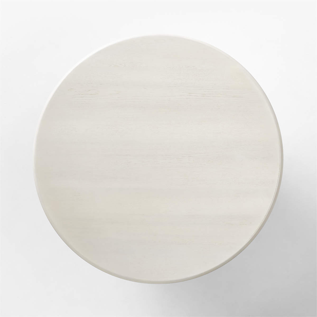Geary Round White Wood Dining Table thumbnail 4