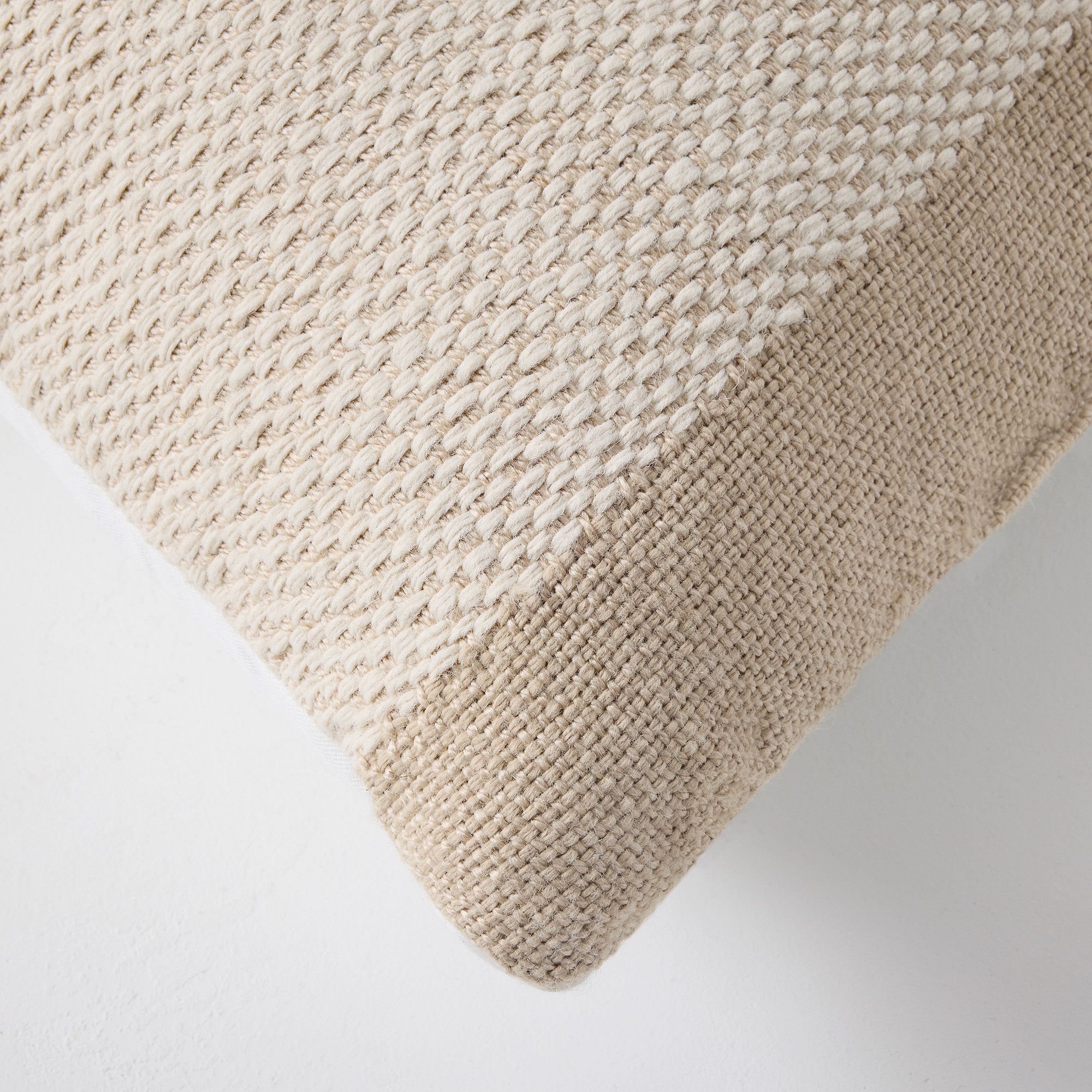 Banded Basketweave Pillow-20"x20" thumbnail 2