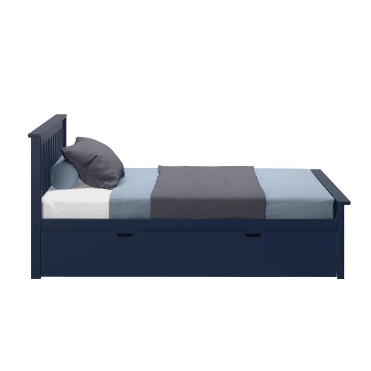 Dinwiddie Full Solid Wood Platform Bed with Trundle thumbnail 2