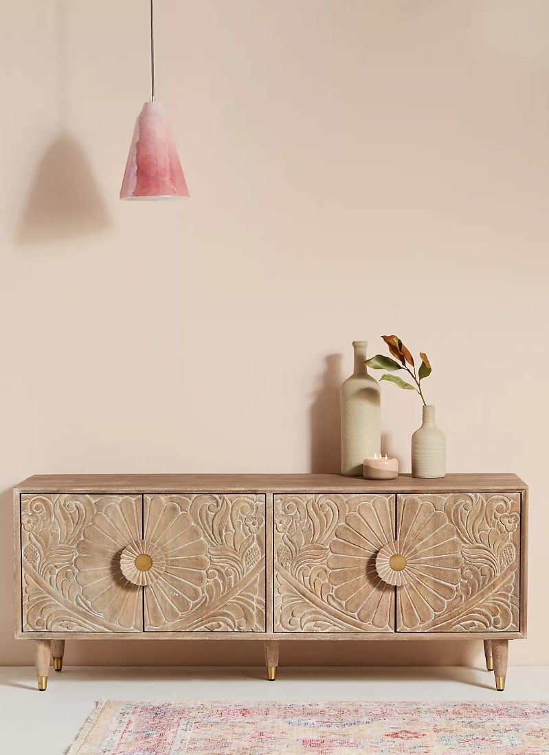 Handcarved Gulliver Media Console thumbnail 2