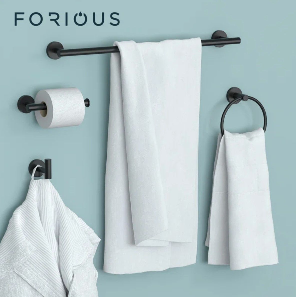 WW0216B 6 Piece Bathroom Hardware Set thumbnail 2
