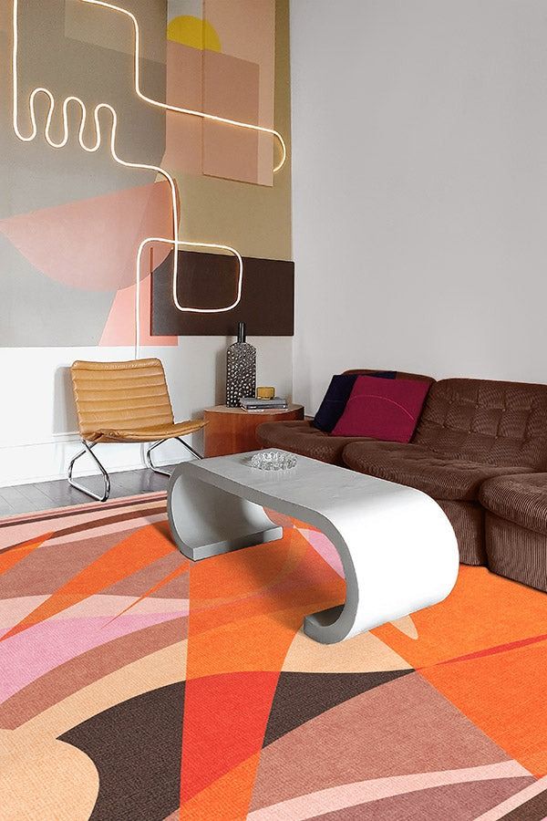 Monica Ahanonu Carrot Sunrise Rug thumbnail 2
