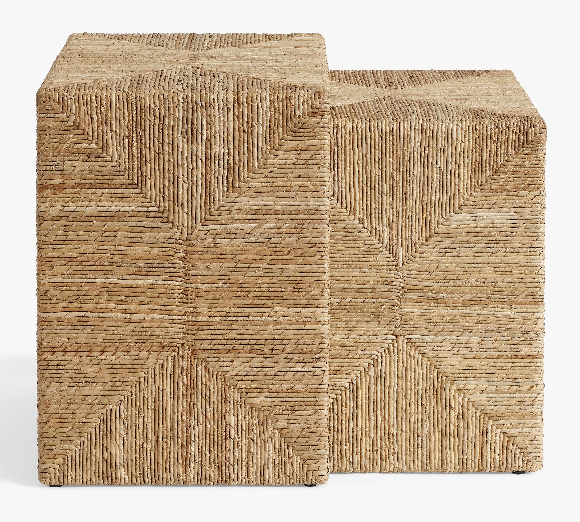 Malibu Rectangular Woven Nesting Table (18") thumbnail 4