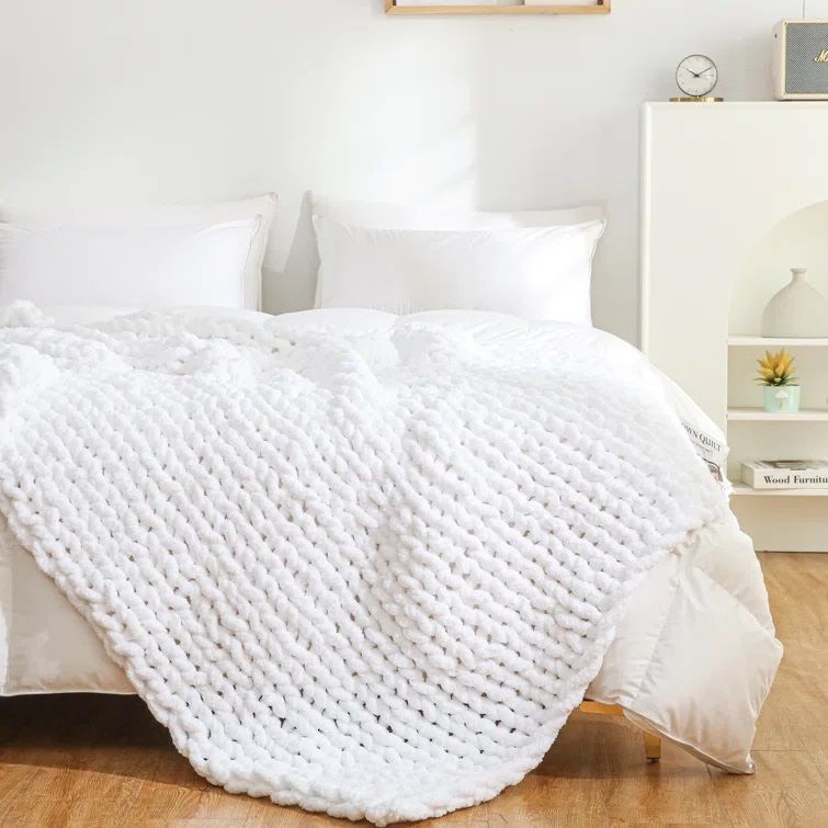 Chenille Chunky Knit Throw thumbnail 2