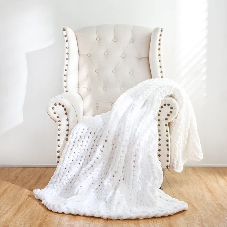 Chenille Chunky Knit Throw thumbnail 3