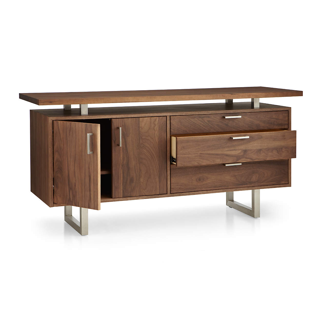 Clybourn Walnut Credenza thumbnail 5