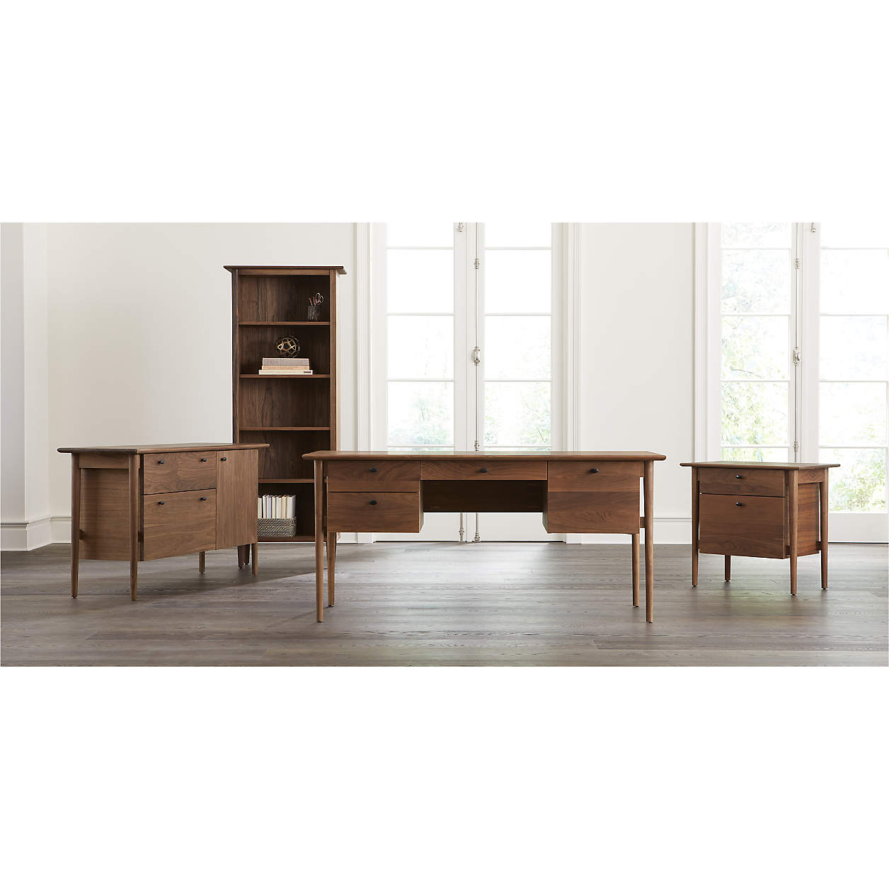 Kendall Walnut Credenza thumbnail 2