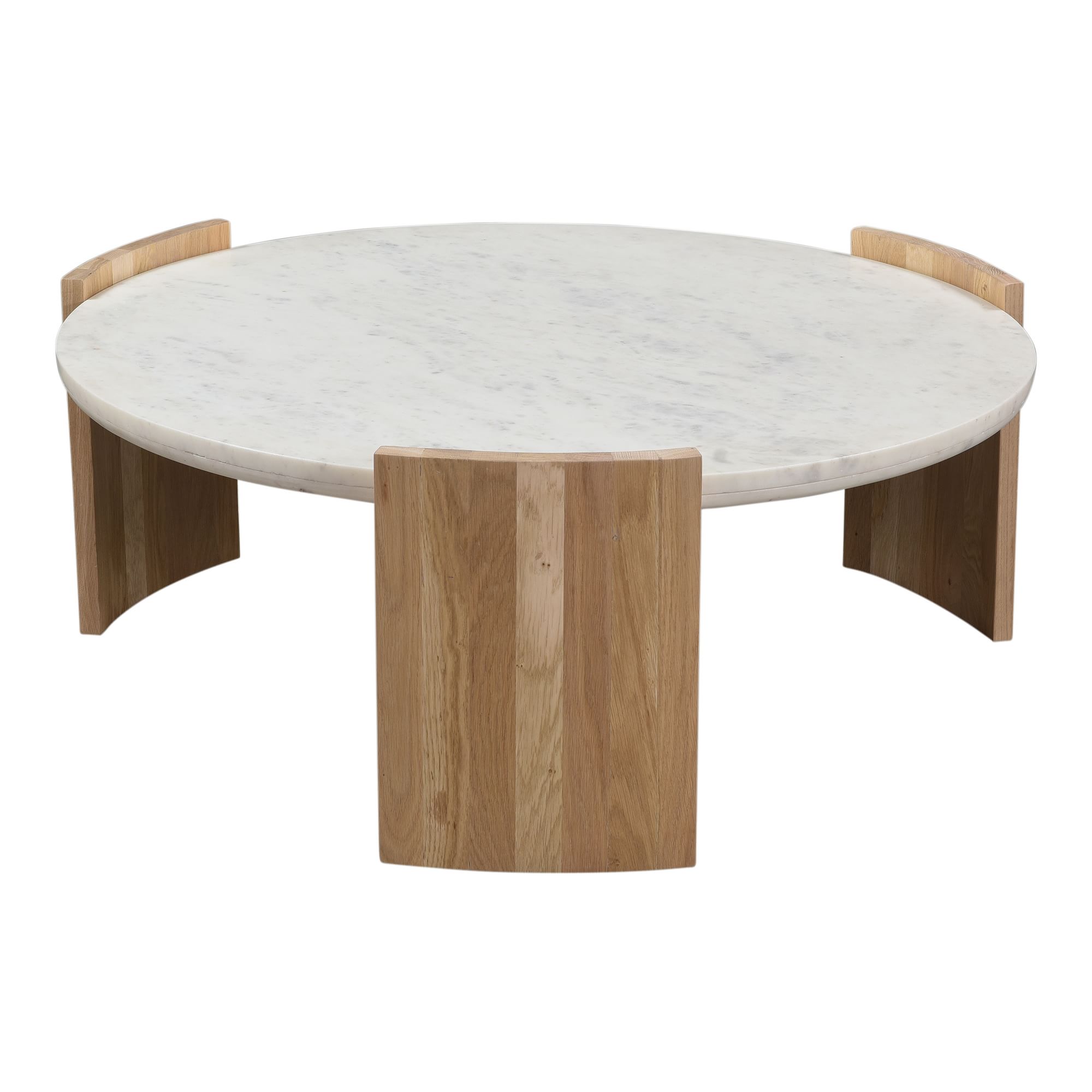 Curved Wood Legs Coffee Table thumbnail 2