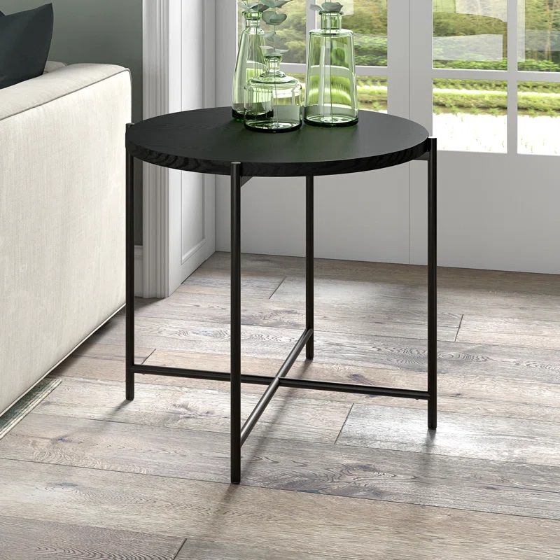 Faux Marble End Table thumbnail 2