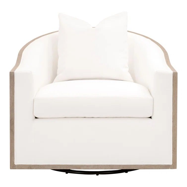 Paxton Upholstered Swivel Barrel Chair thumbnail 3