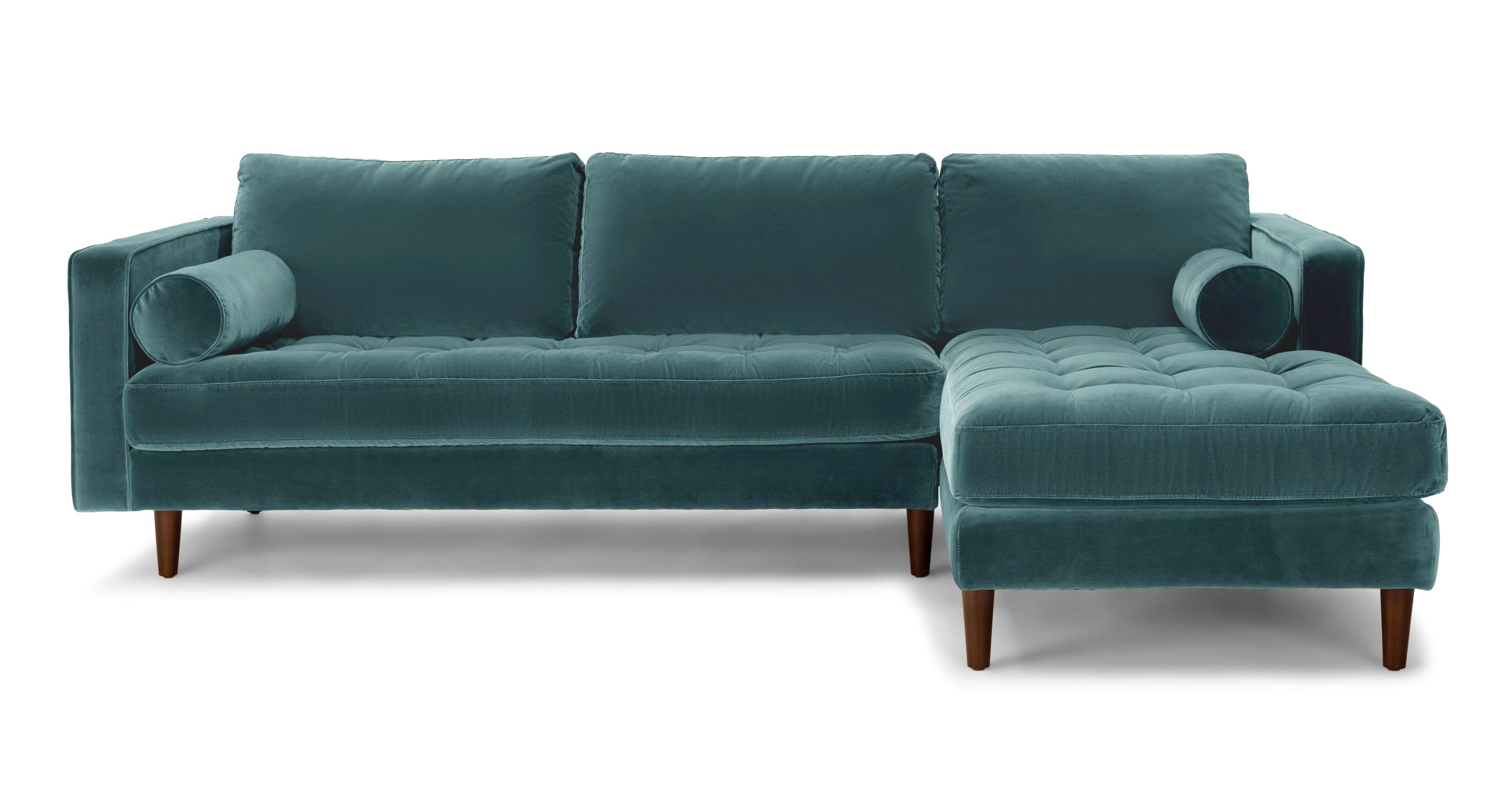 Sven Pacific Blue Right Sectional Sofa thumbnail 3