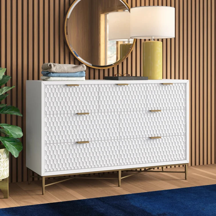 Capra 7 Drawer 56" W Double Dresser thumbnail 2