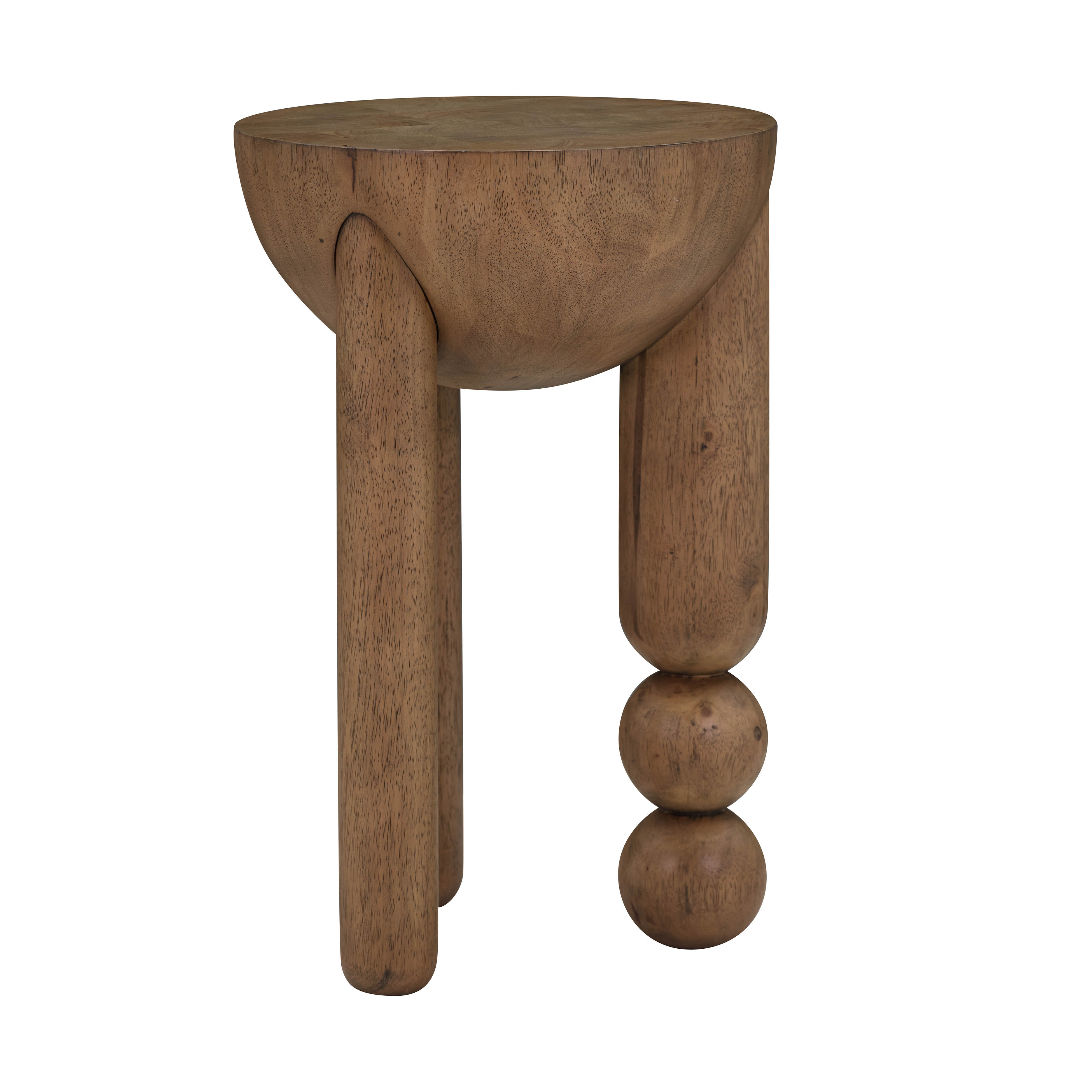 Archer Cognac Wooden Accent Table thumbnail 3
