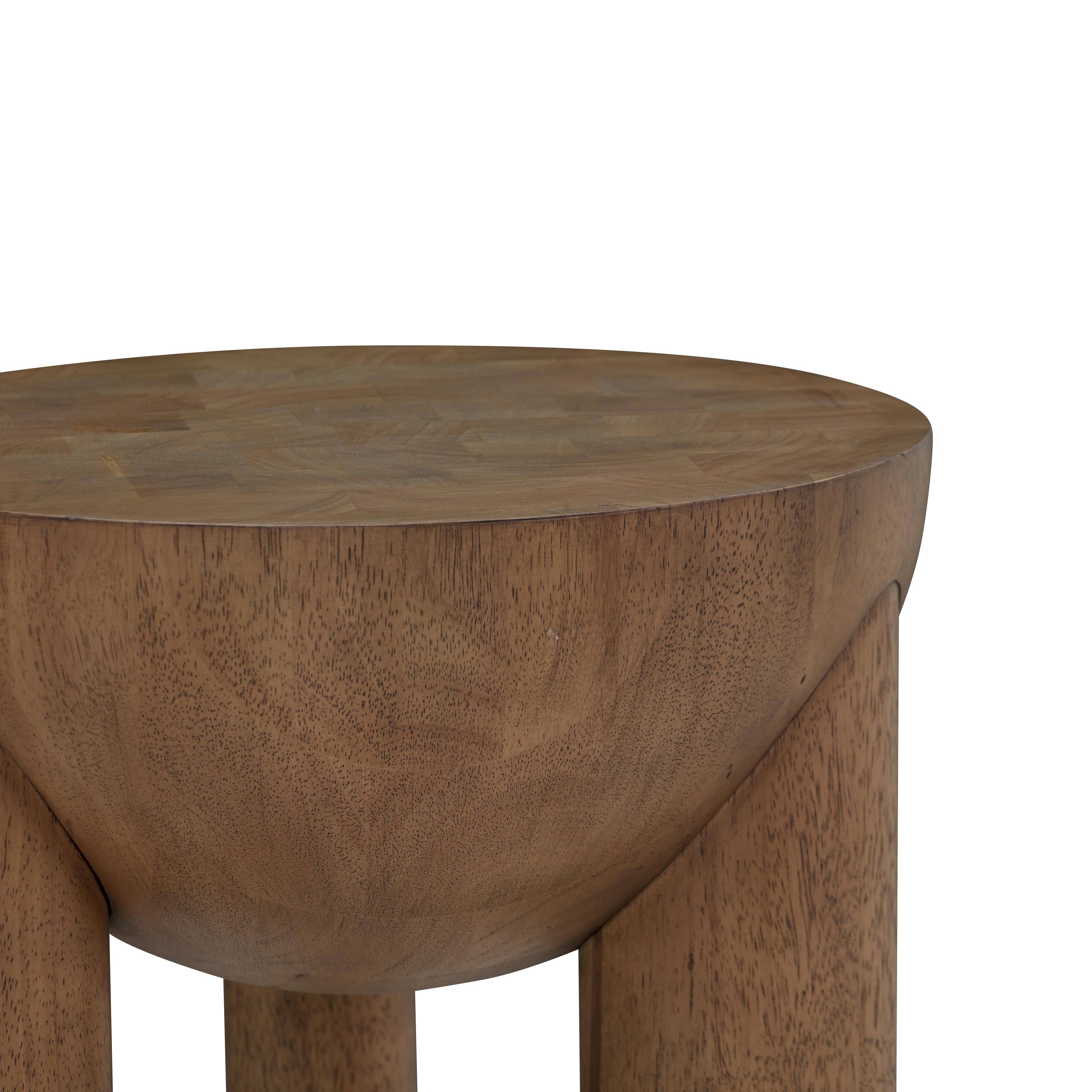 Archer Cognac Wooden Accent Table thumbnail 5
