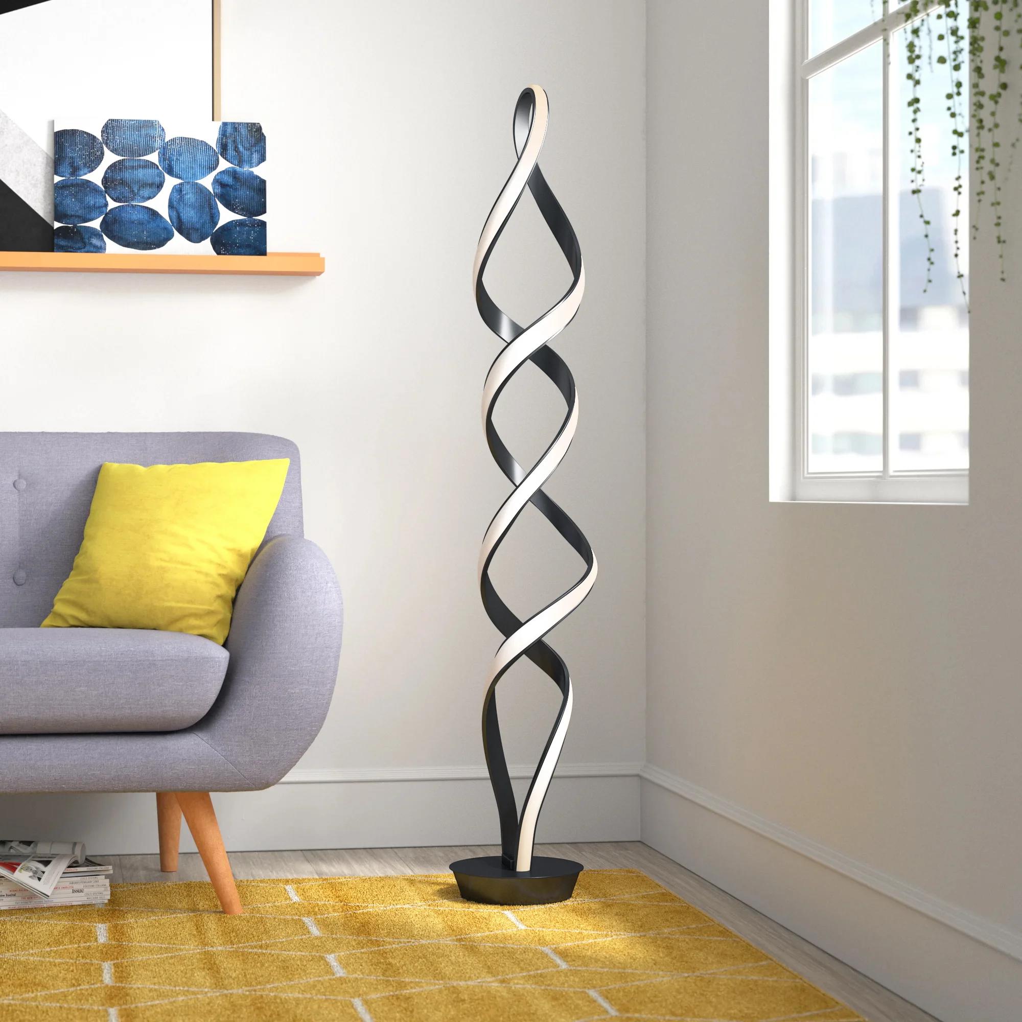Satie Black LED Novelty Floor Lamp thumbnail 4