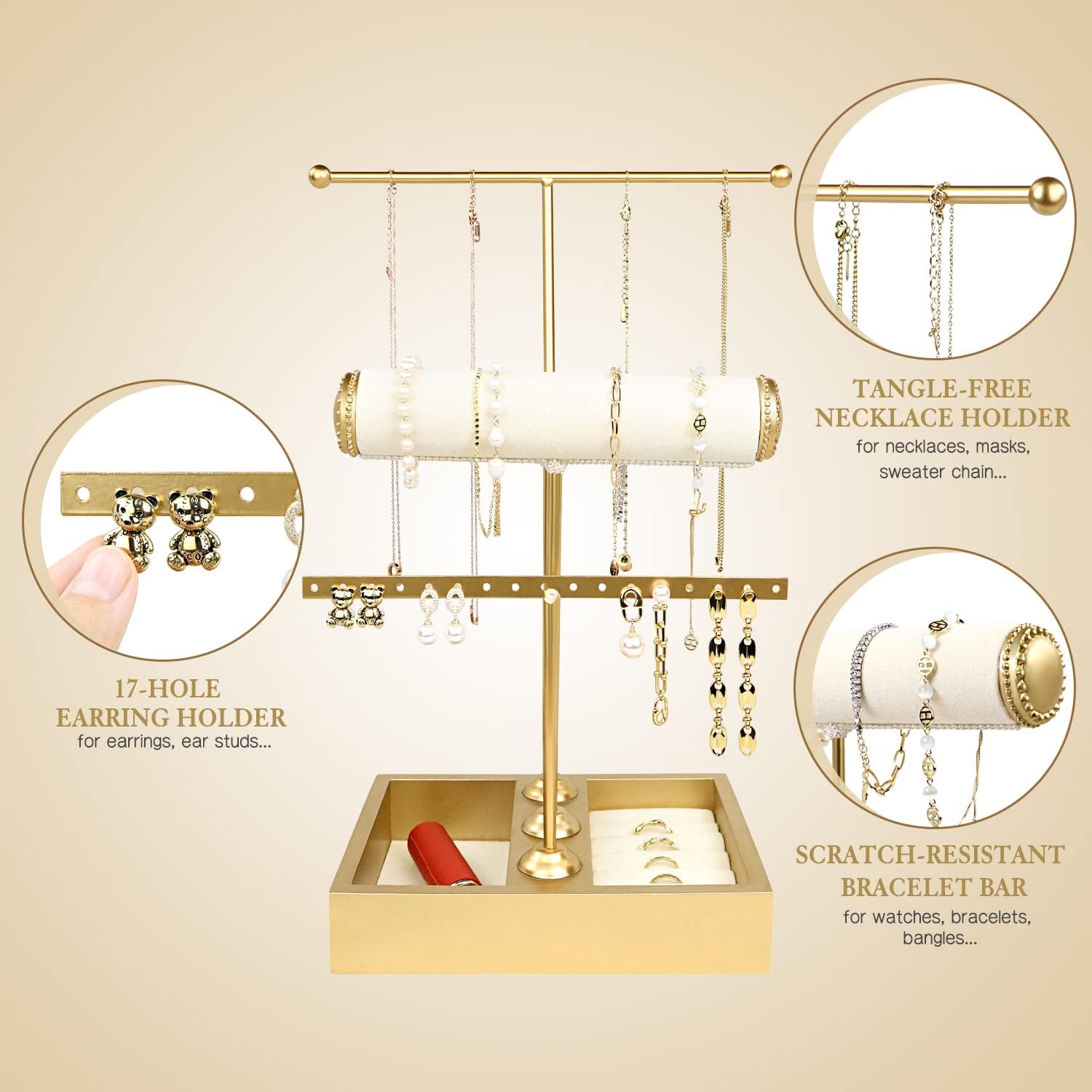 Funlove Jewelry Organizer Stand 3 in 1 thumbnail 5