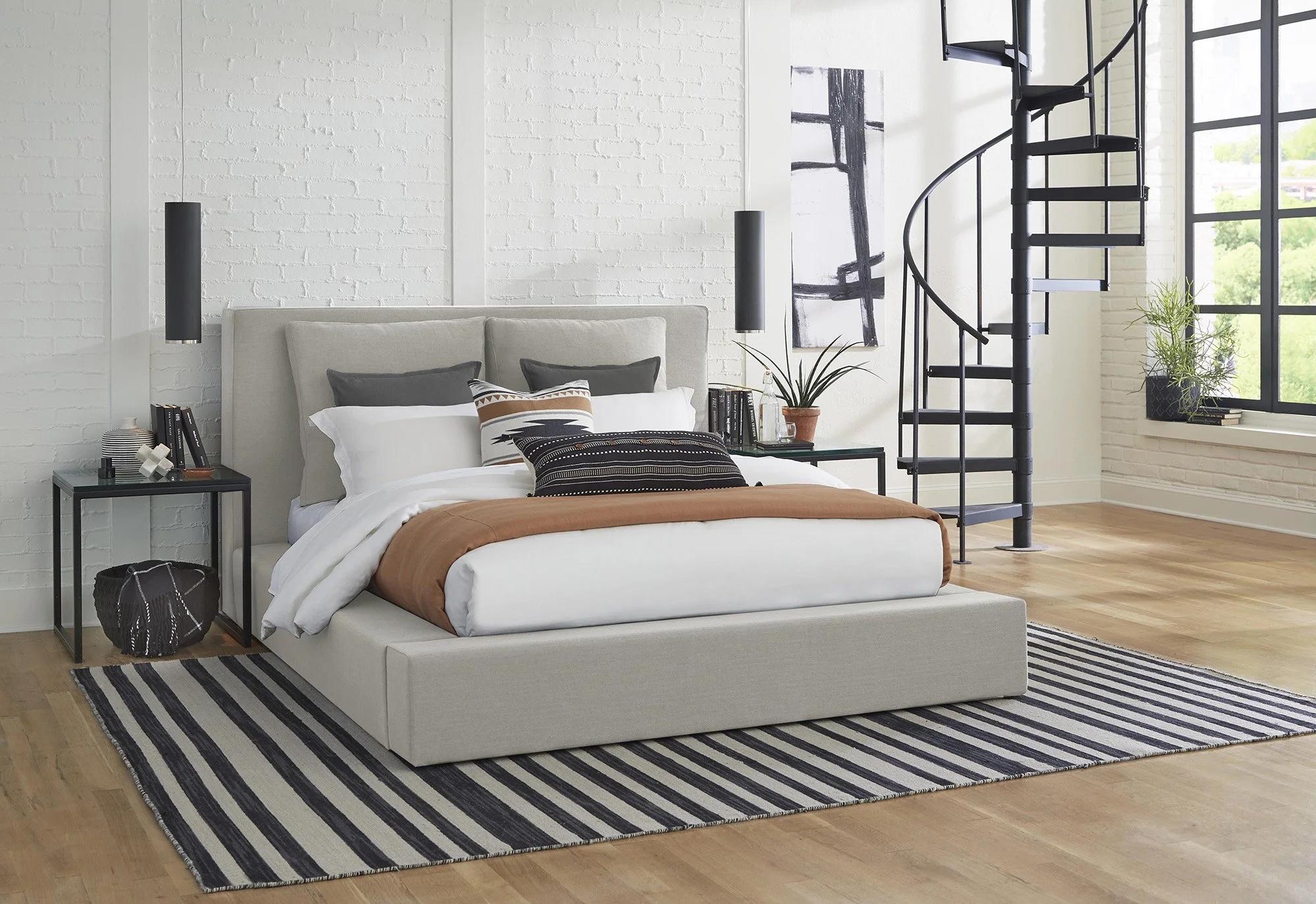 Vinco Upholstered Bed-King thumbnail 4