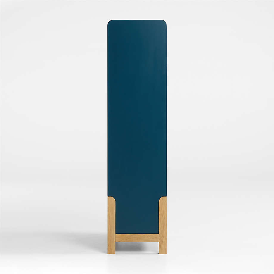 Rue Midnight Blue Wood 8 Cube Bookcase thumbnail 2