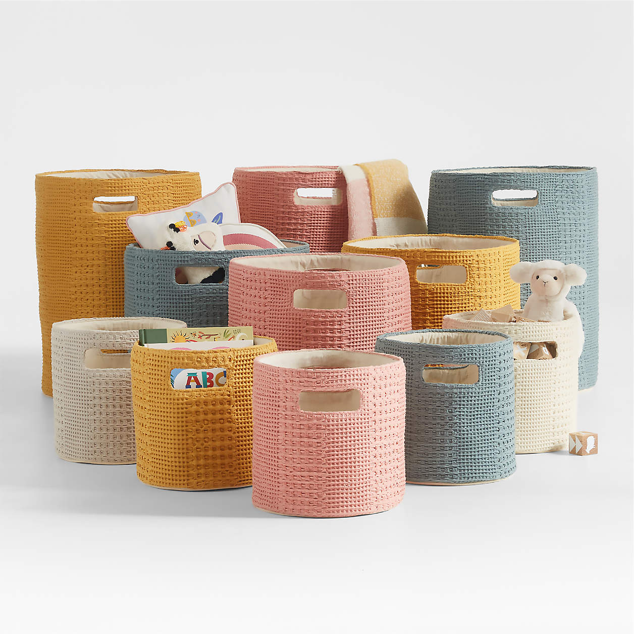 Nella Rose Waffle Weave Kids Hamper thumbnail 2