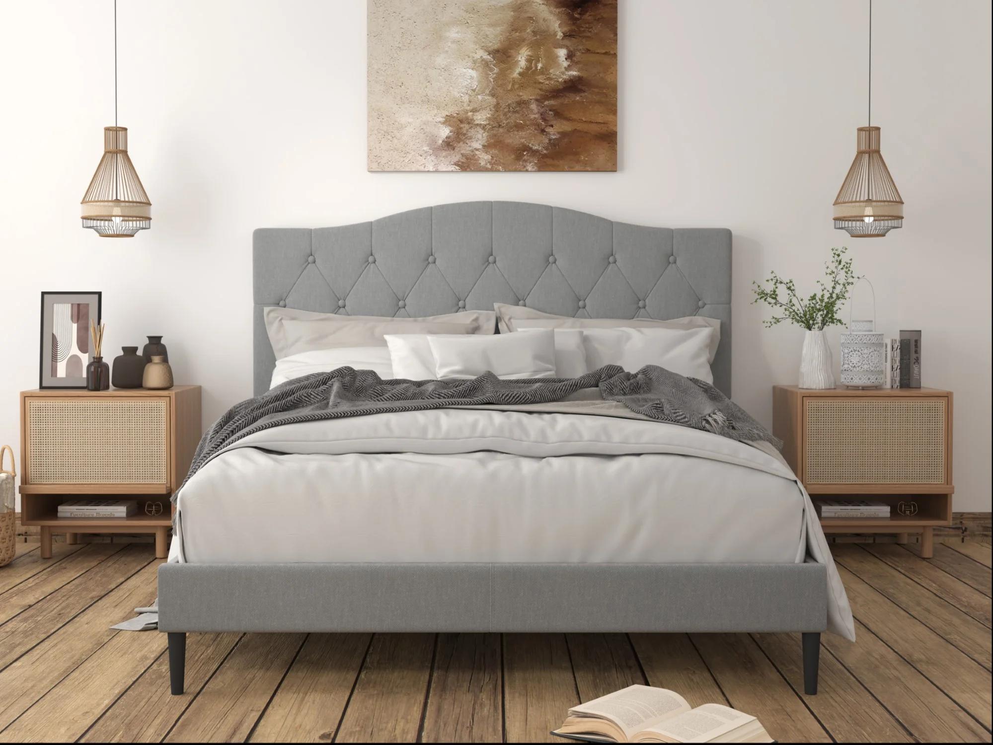 Arnette Upholstered Bed-King thumbnail 2