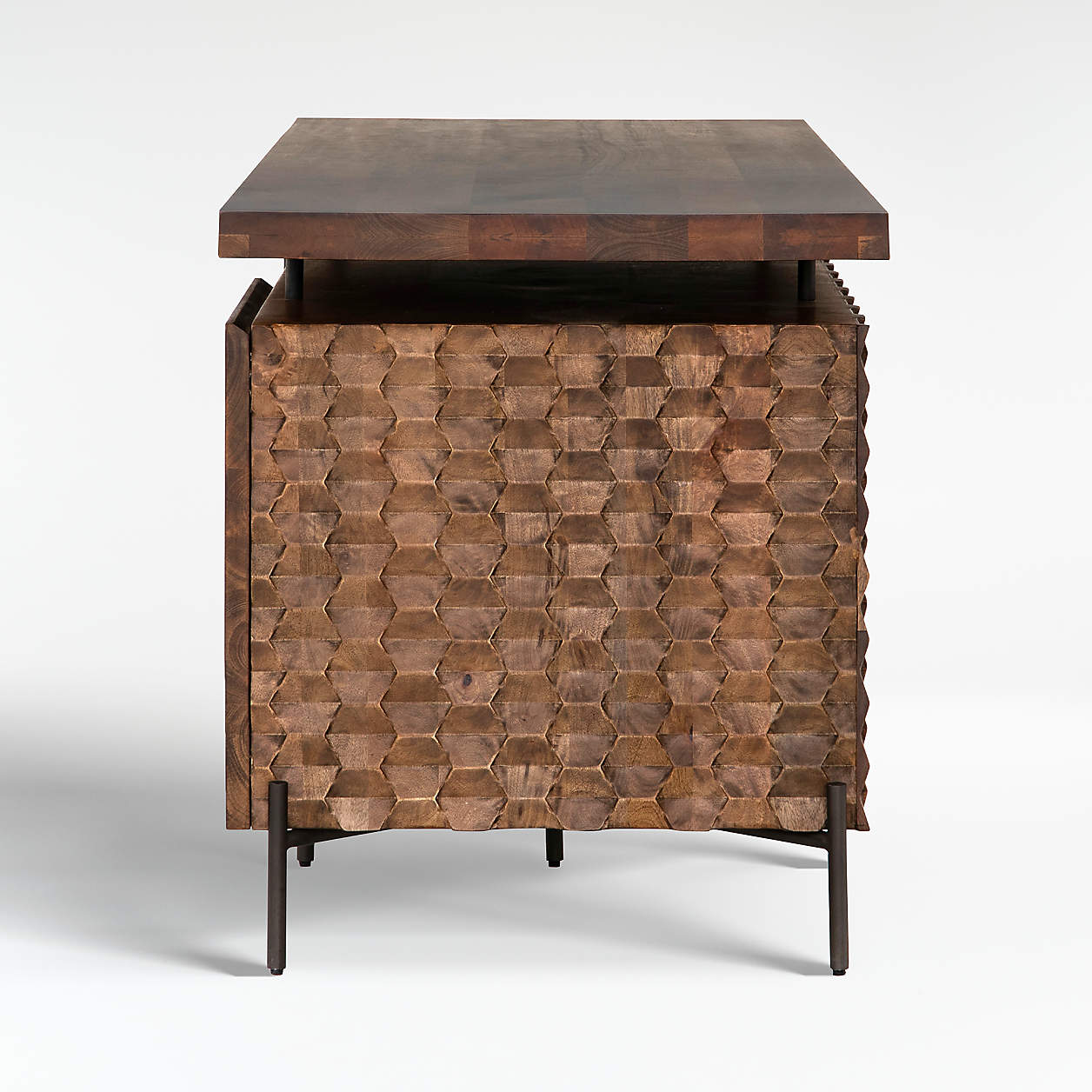 Raffael Carved Wood Executive Desk thumbnail 4