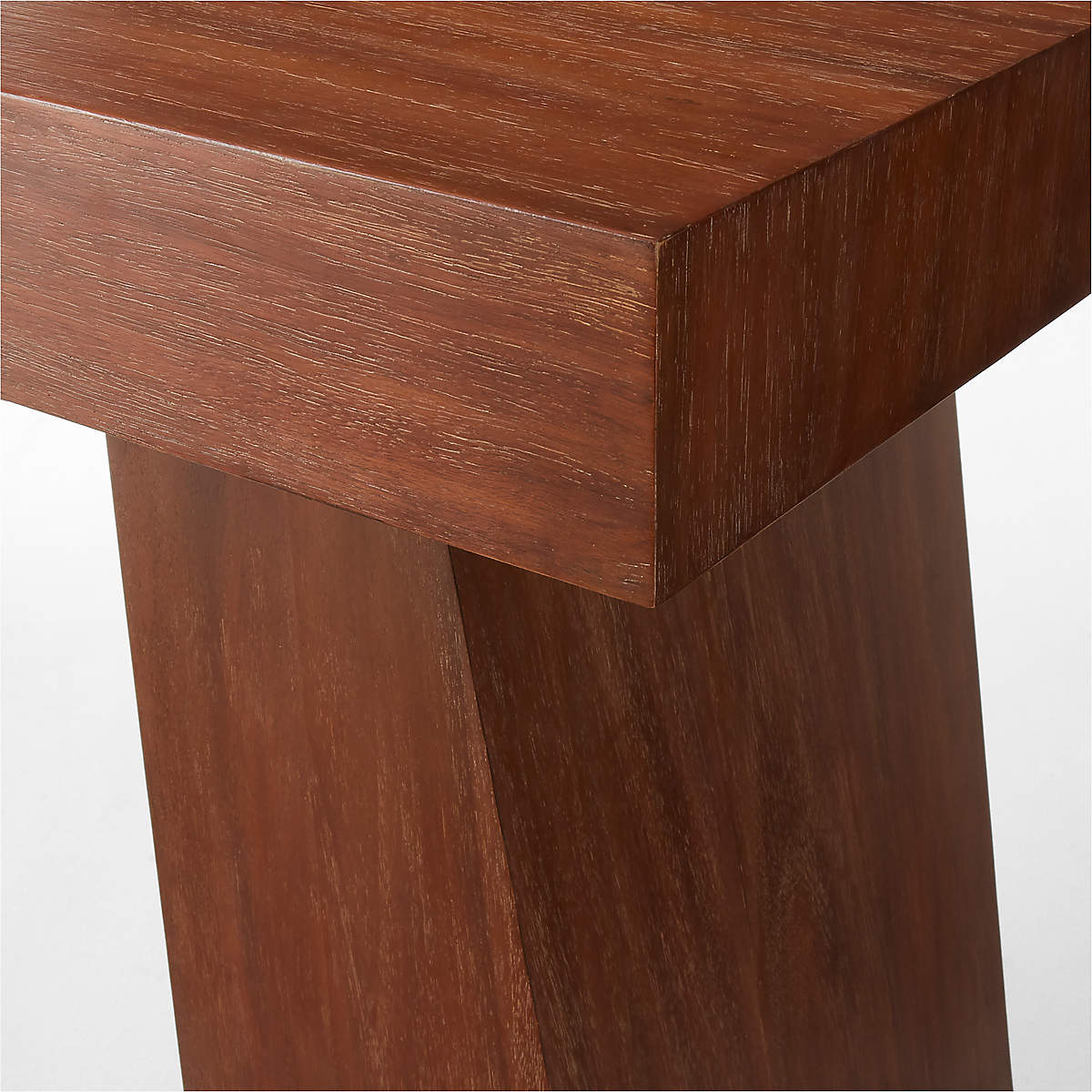 Ridge Cerused Acacia Wood Desk With Drawer thumbnail 4