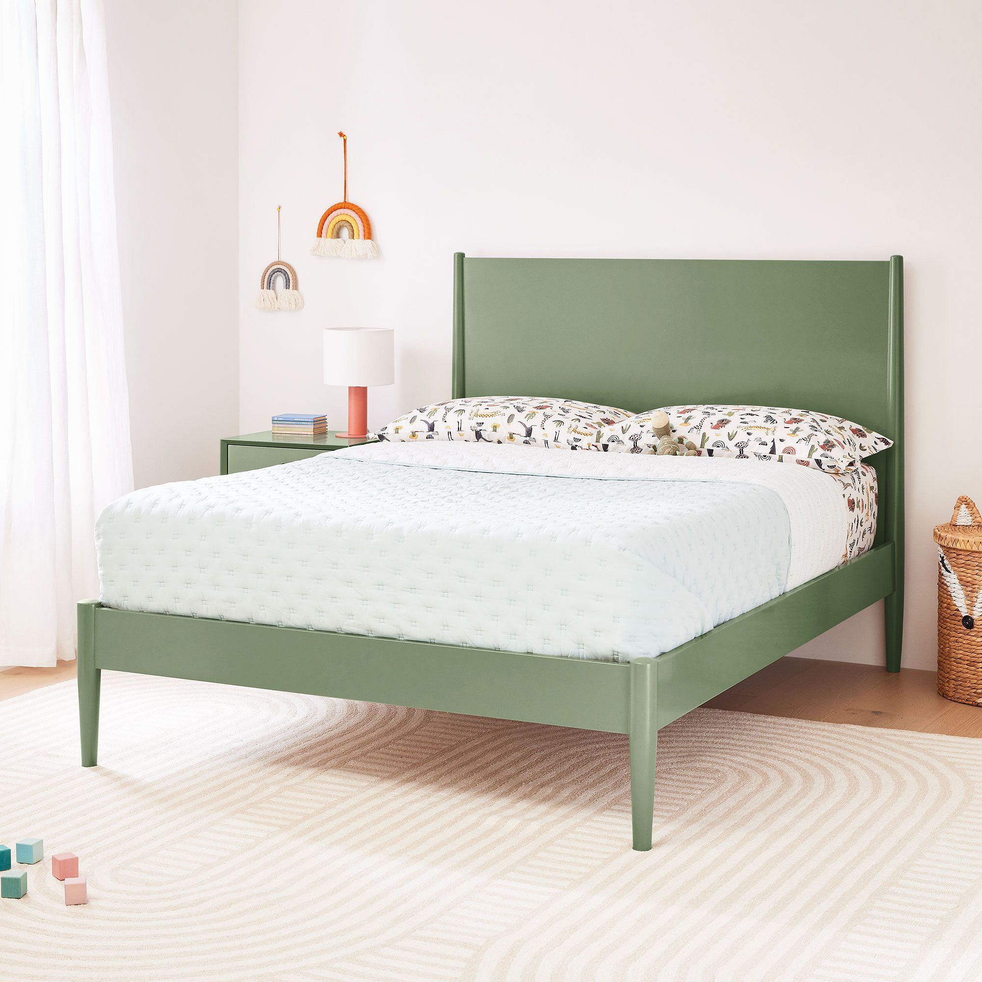 Mid-Century Painted Bed thumbnail 2