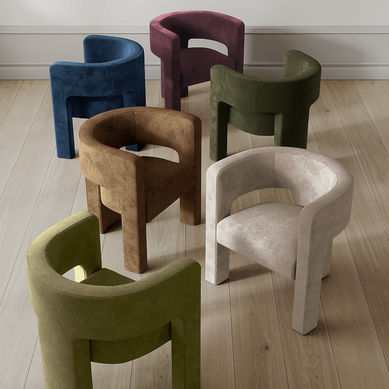 Sculpt Velvet Accent Chair thumbnail 2