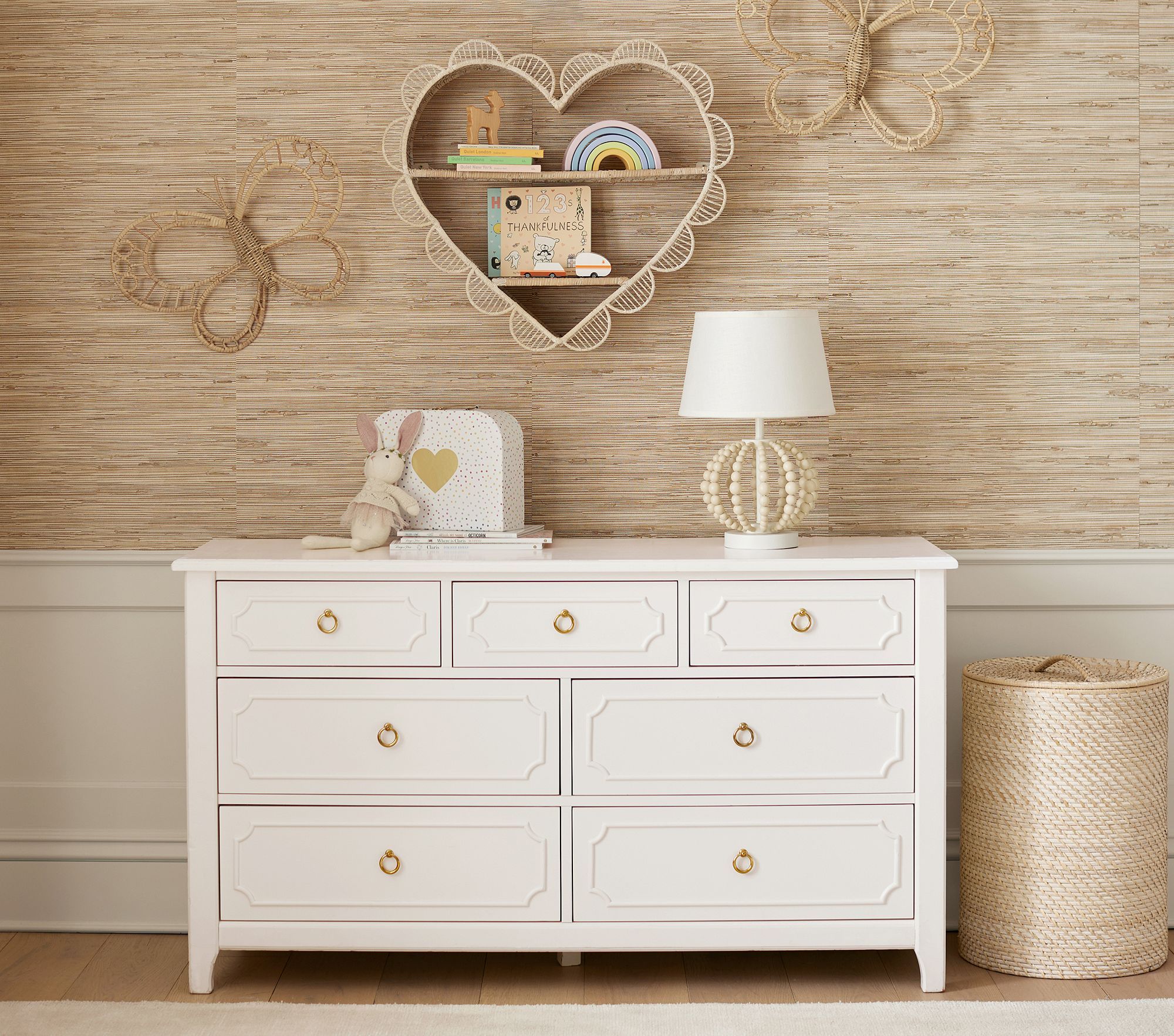 Quinn Rattan Heart Shelf thumbnail 2