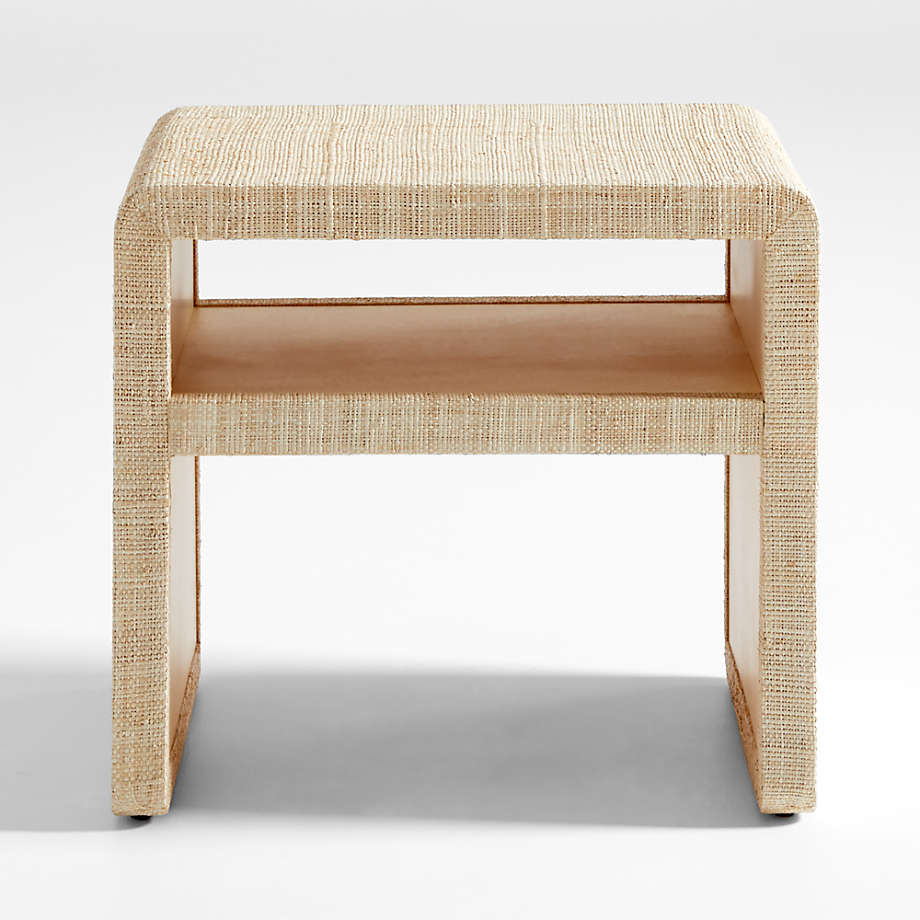 Meadow Grasscloth Side Table thumbnail 4