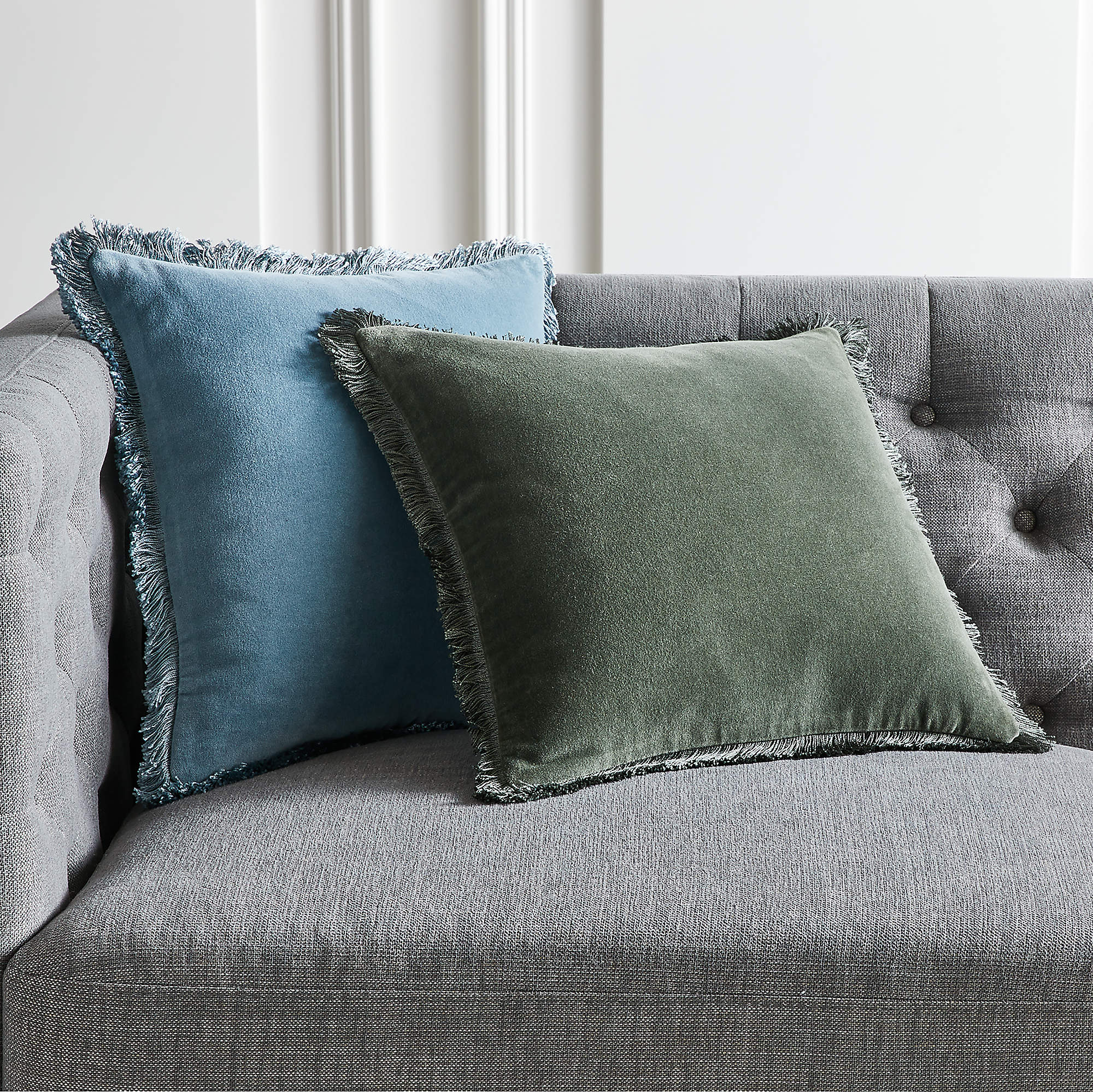 Bettie Forest Green Throw Pillow With Insert-16"x16" thumbnail 3