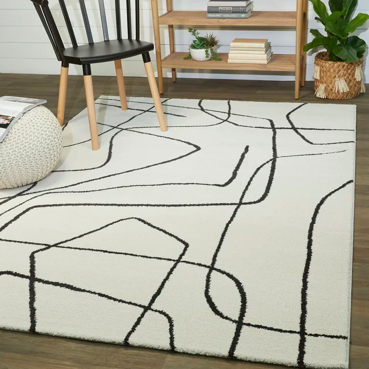 Goodrow Performance Charcoal Gray/Off-White Rug thumbnail 2