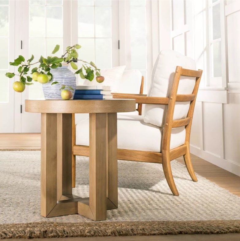 Rose Park Round Wood End Table thumbnail 2
