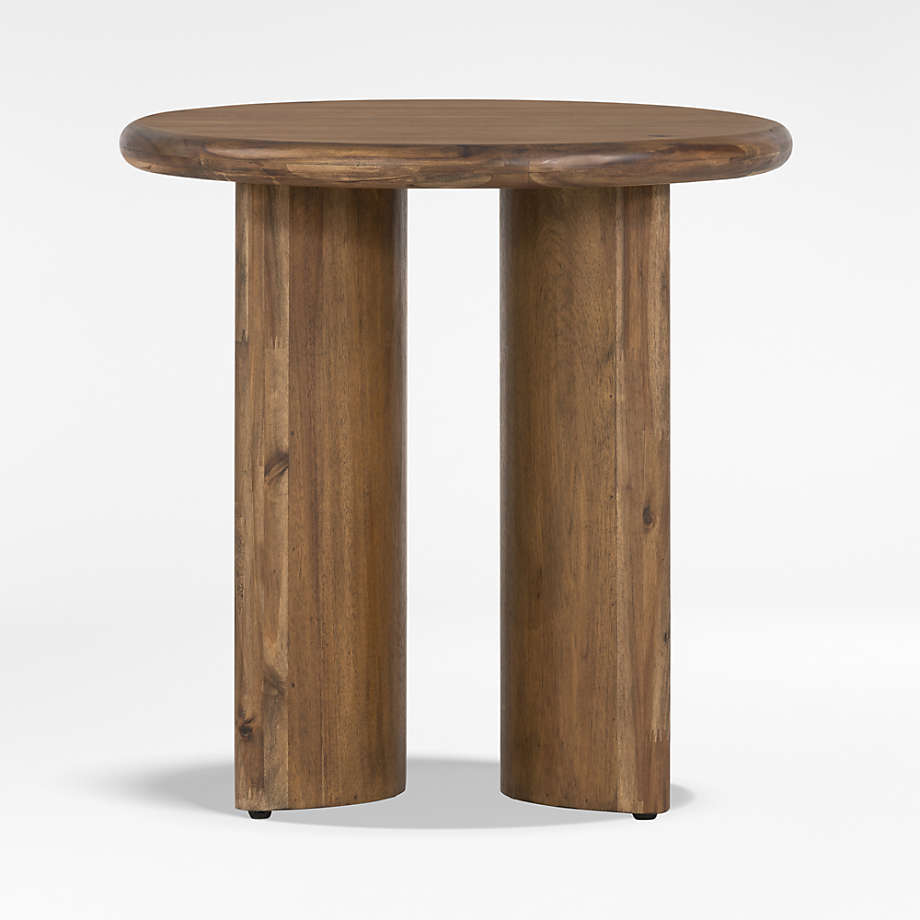 Panos Acacia Wood End Table thumbnail 2