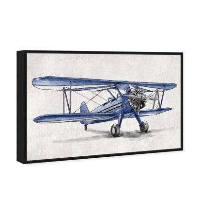 Transportation Blue Vintage Aviator Frame thumbnail 3