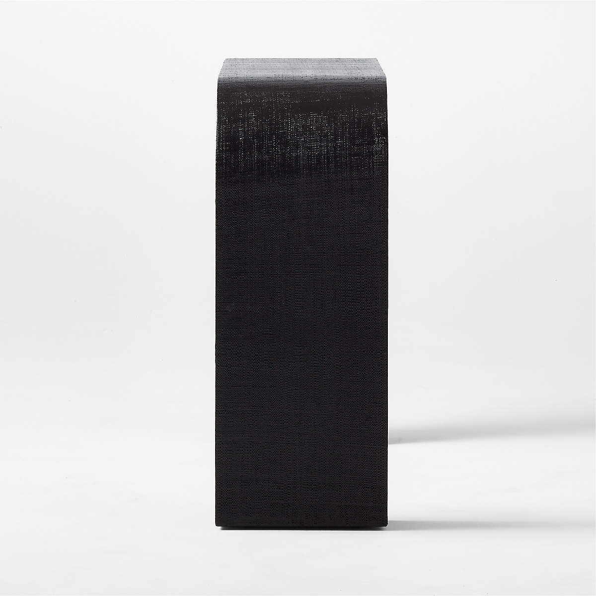 Horseshoe Black Lacquered Linen Console Table thumbnail 3