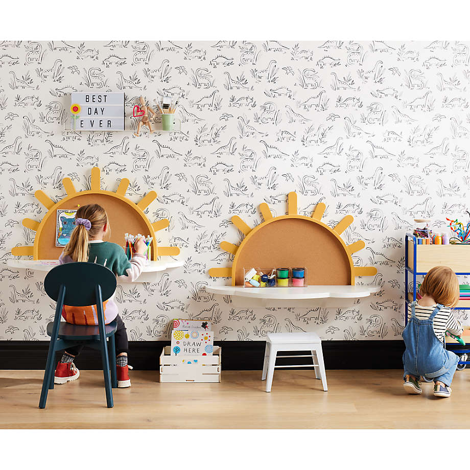 Sunshine Wood Wall-Mounted Kids Table thumbnail 2
