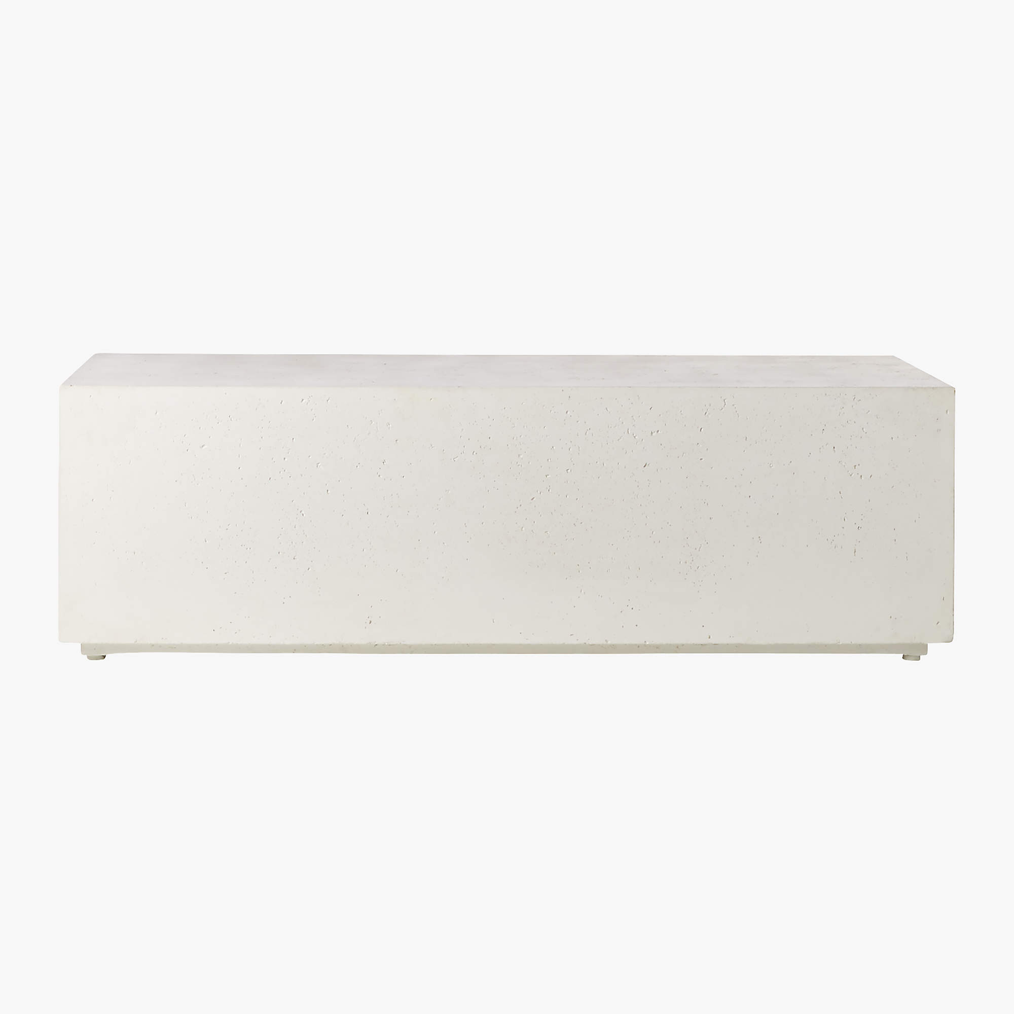 Matter Ivory Cement Rectangle Coffee Table thumbnail 3