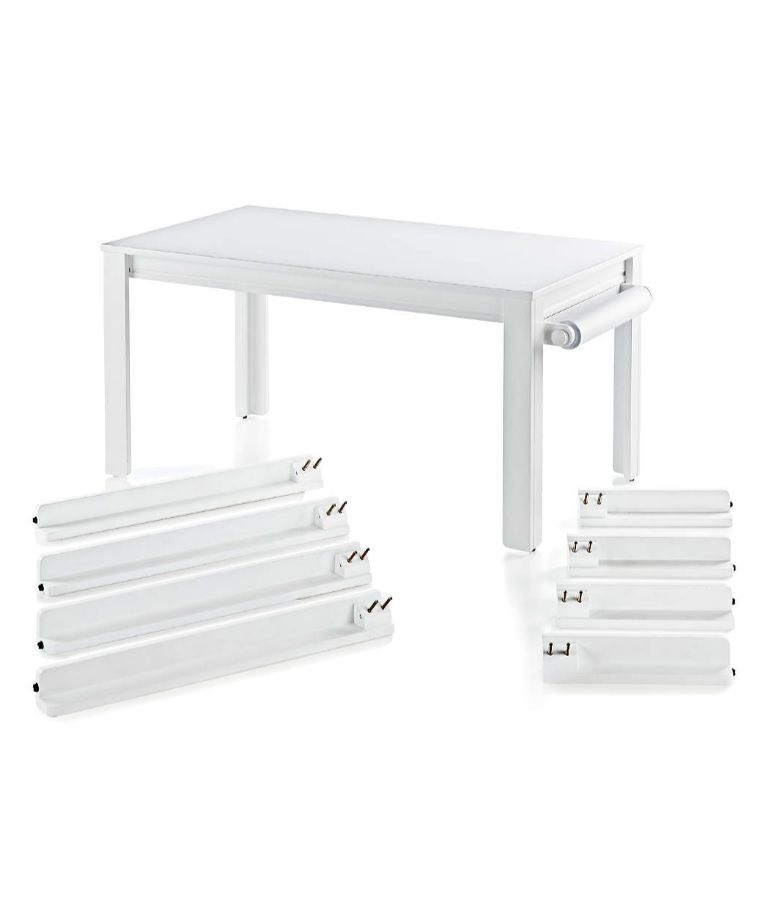 Adjustable White Wood Large Kids Table thumbnail 2