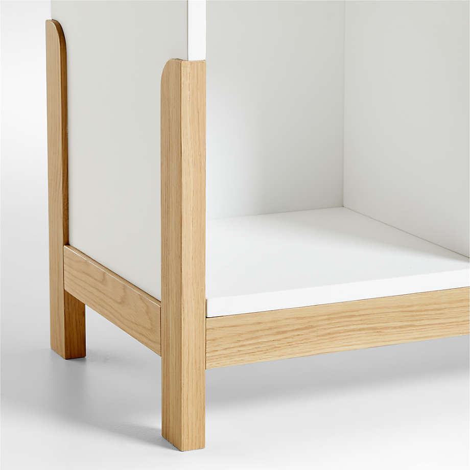 Rue White Wood 12-Cube Bookcase thumbnail 3