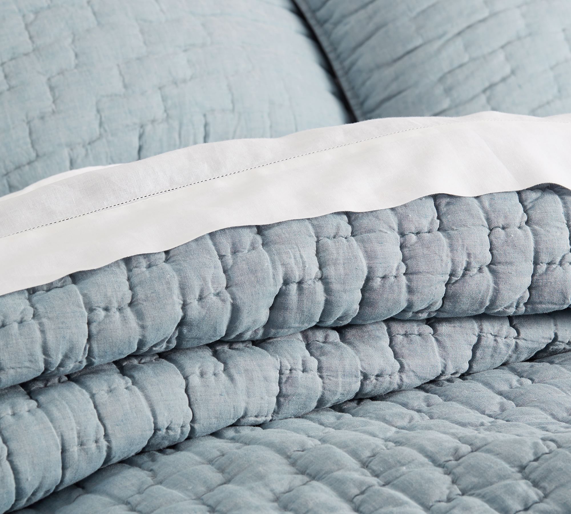 Bliss Handcrafted Linen Cotton Quilt-King thumbnail 3