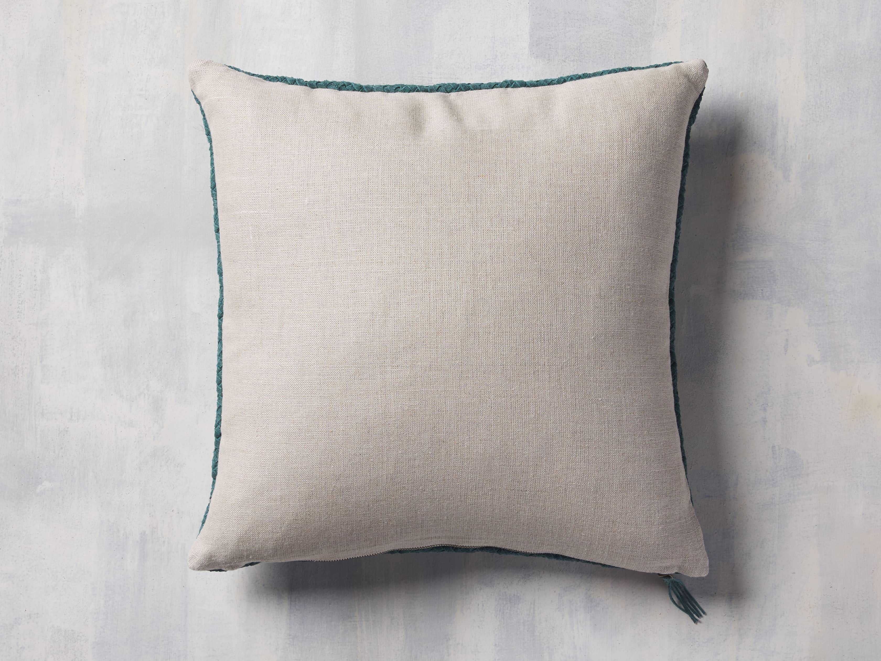 Woven Suede Pillow Cover in Mediterranean thumbnail 3